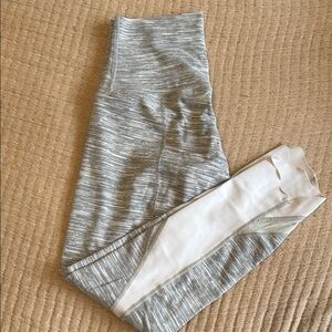 Lululemon Grey and White Leggings
